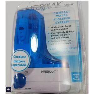 NEW! Conair INTERPLAK BY CONAIR CORDLESS Portable Water Flossing System